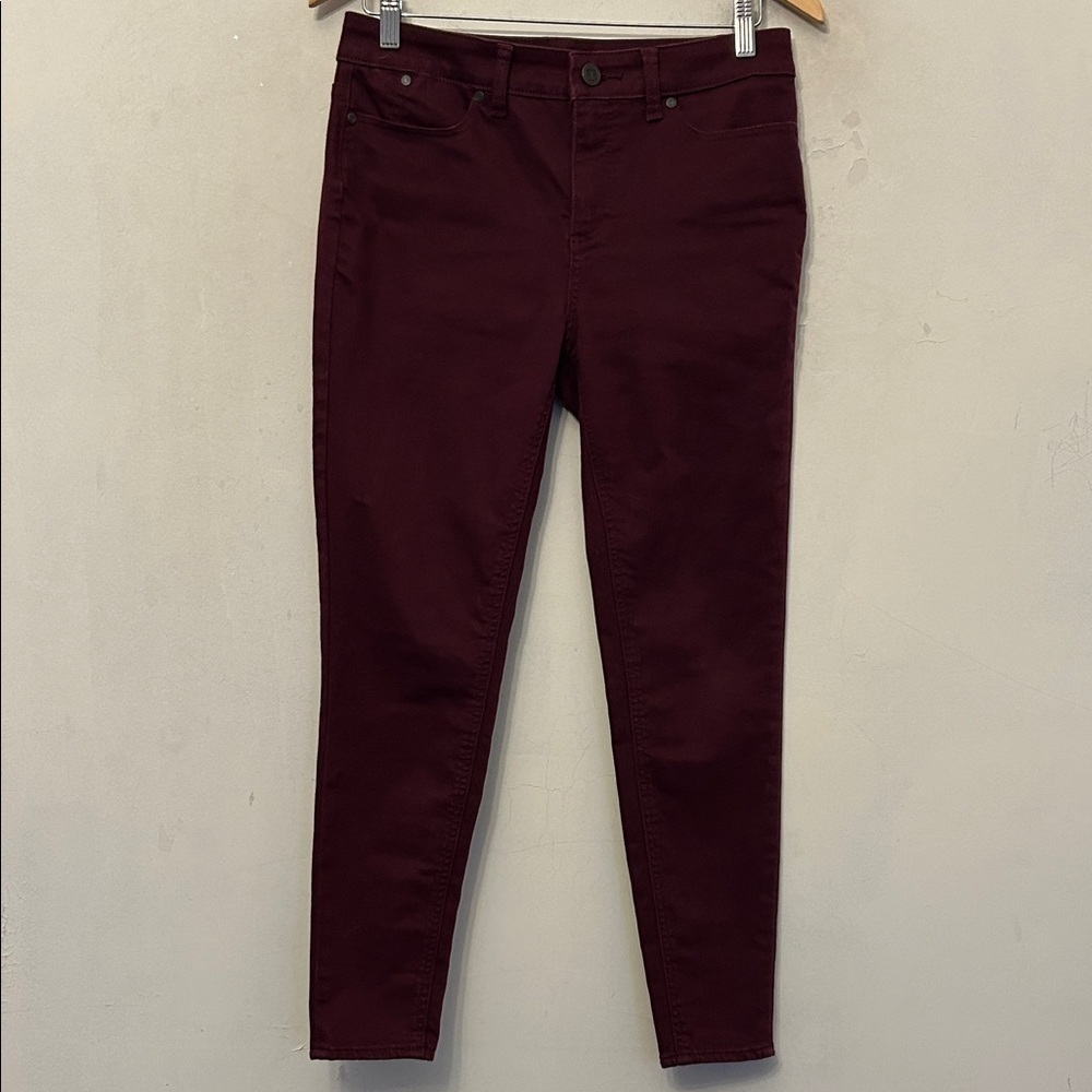 Talbots Women's Burgundy Jeggings Size 8P EUC
